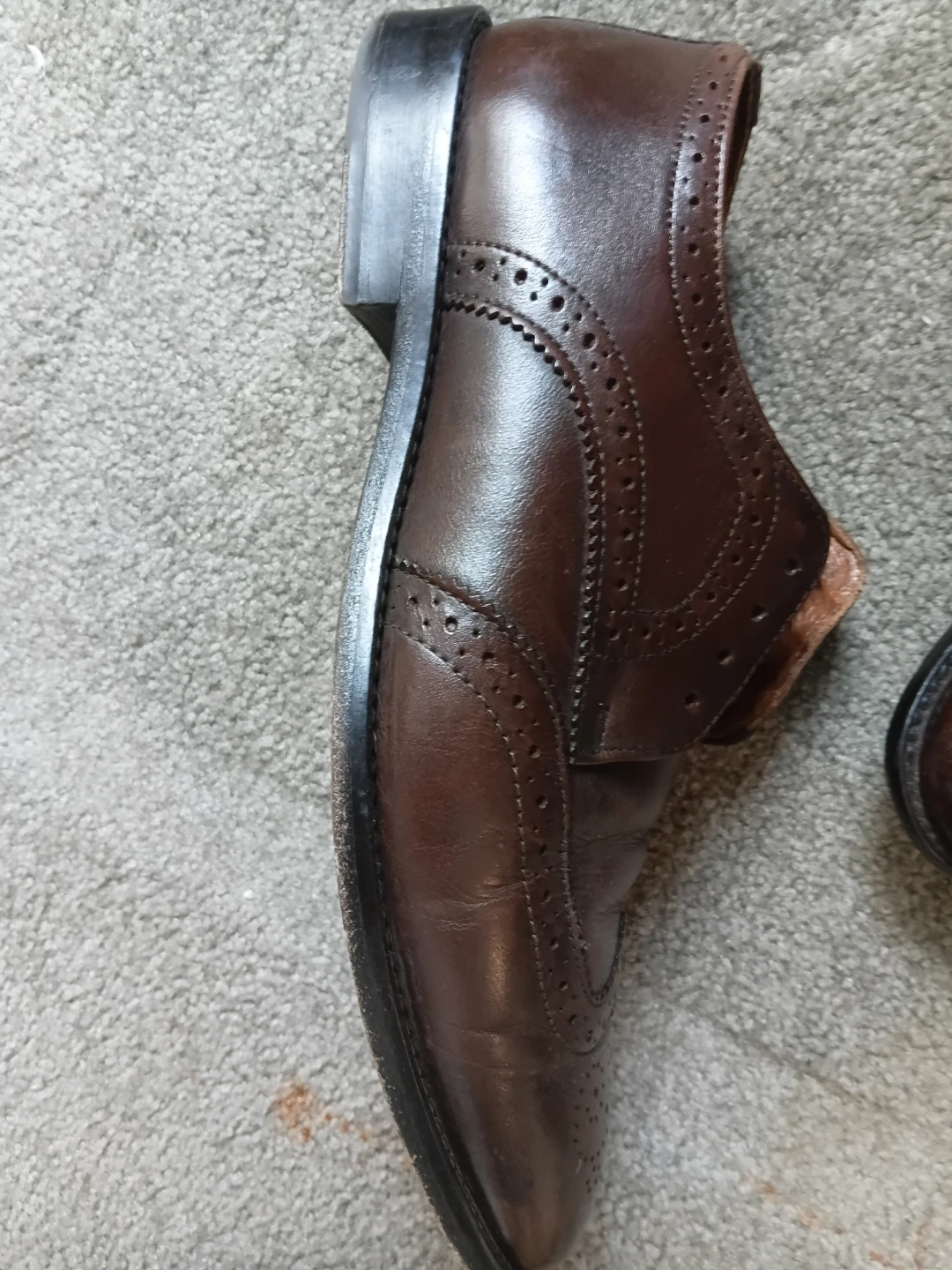 Men's Brown Leather Dress Shoes - photo 3