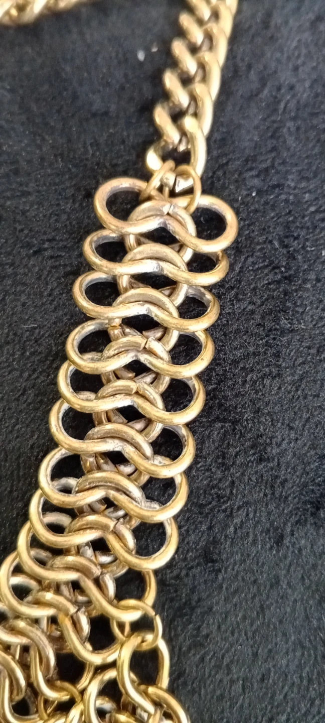 Vintage 🔥 Gold-tone Statement Necklace - photo 4