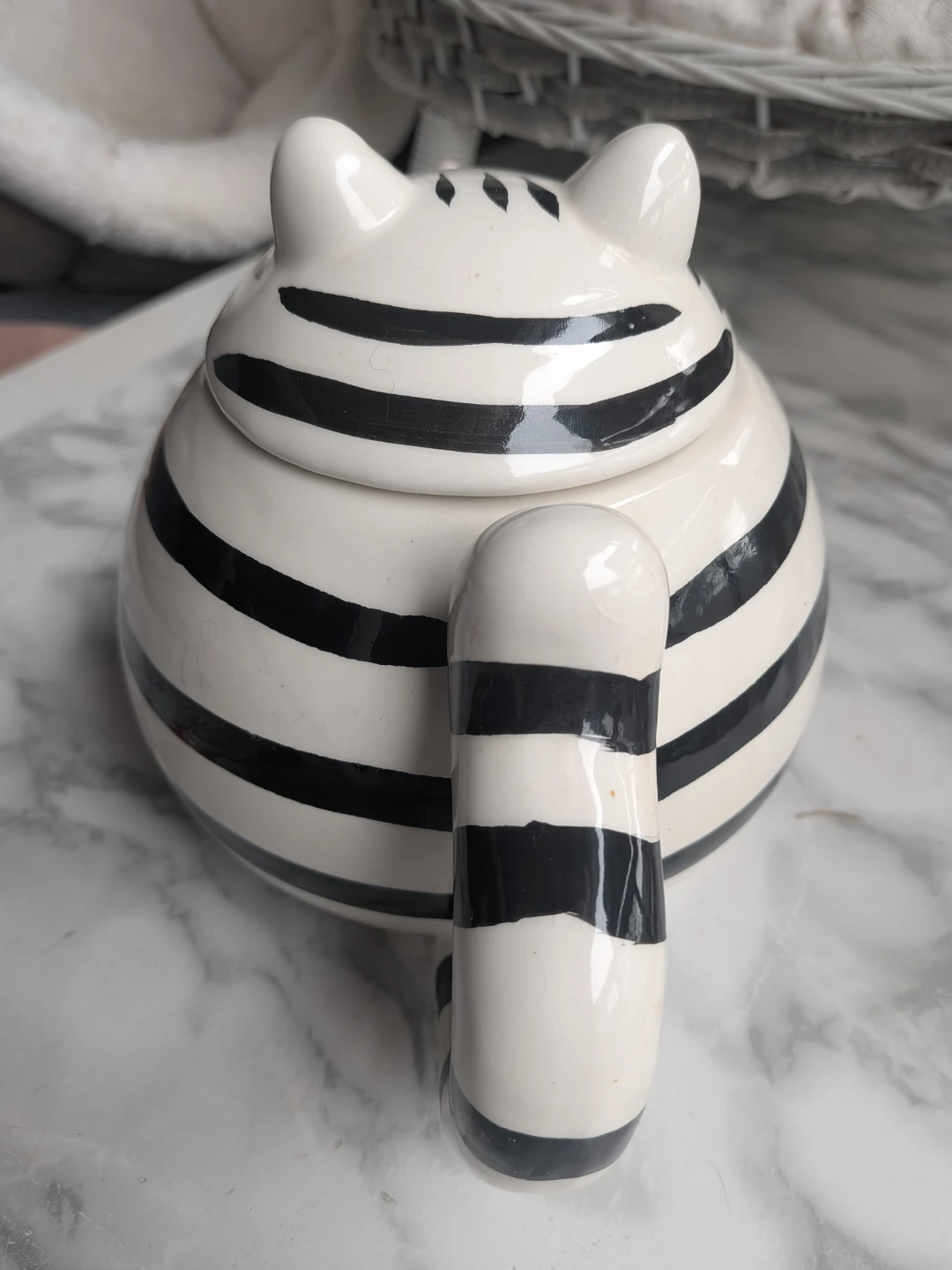 Ceramic Cat and Mouse Tea Pot no - photo 4