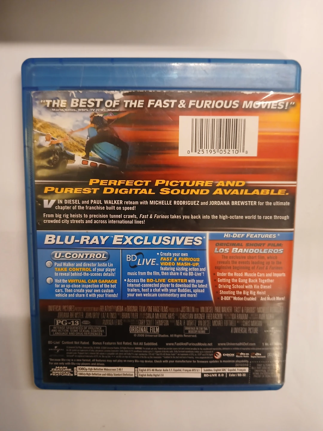 Fast & Furious 2-Disc Special Edition Blu-Ray - photo 2