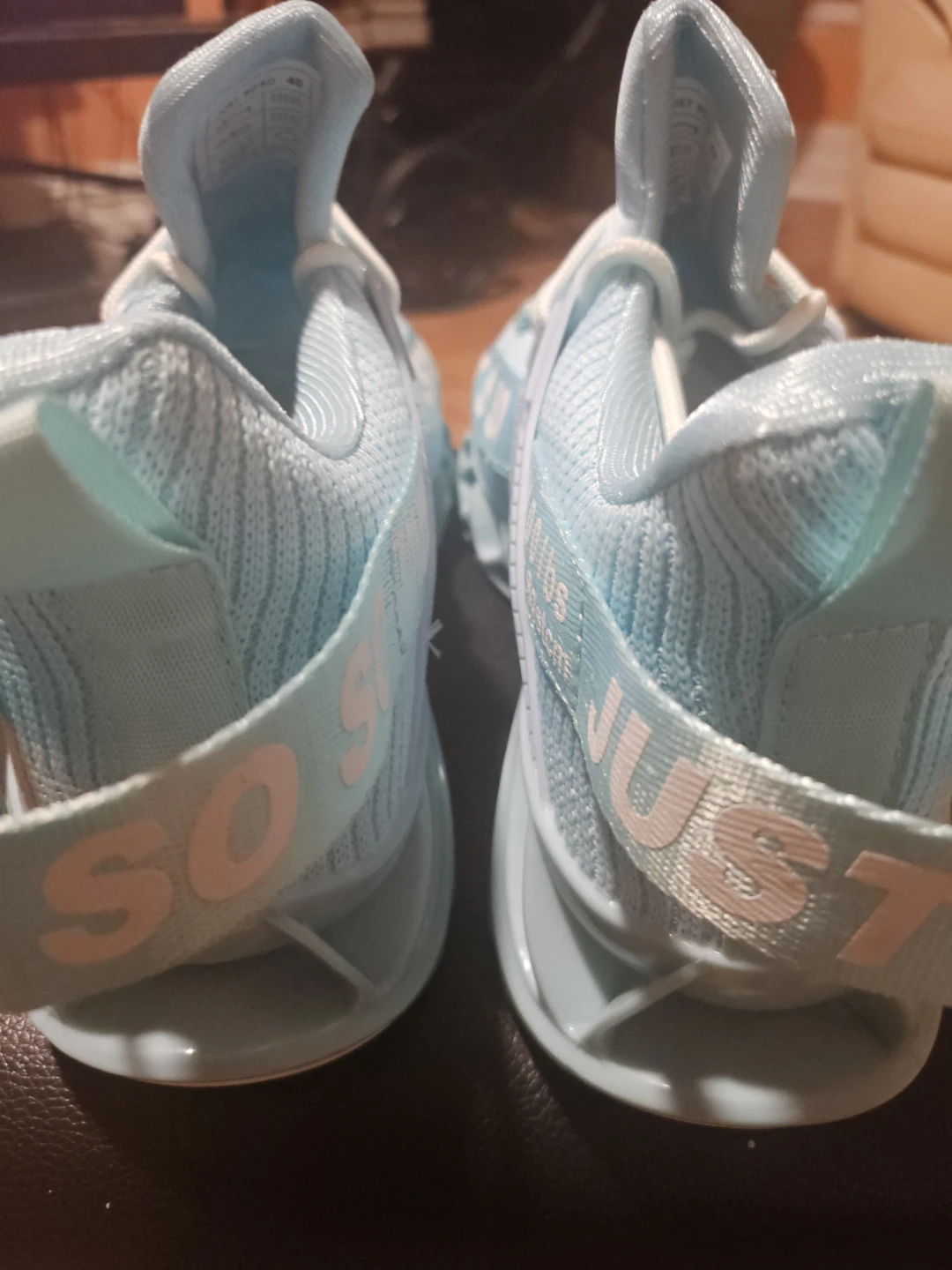 Light Blue "JUST SO SO" Athletic Shoes - Size 40 - photo 3
