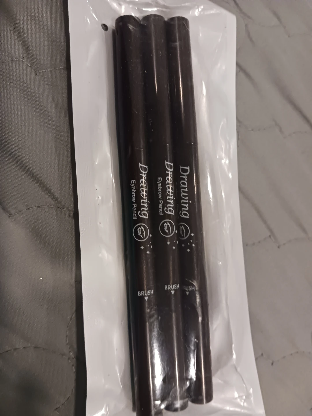 2 packet Drawing Eyebrow Pencils with Brush & Razor - Set of 3 - photo 2