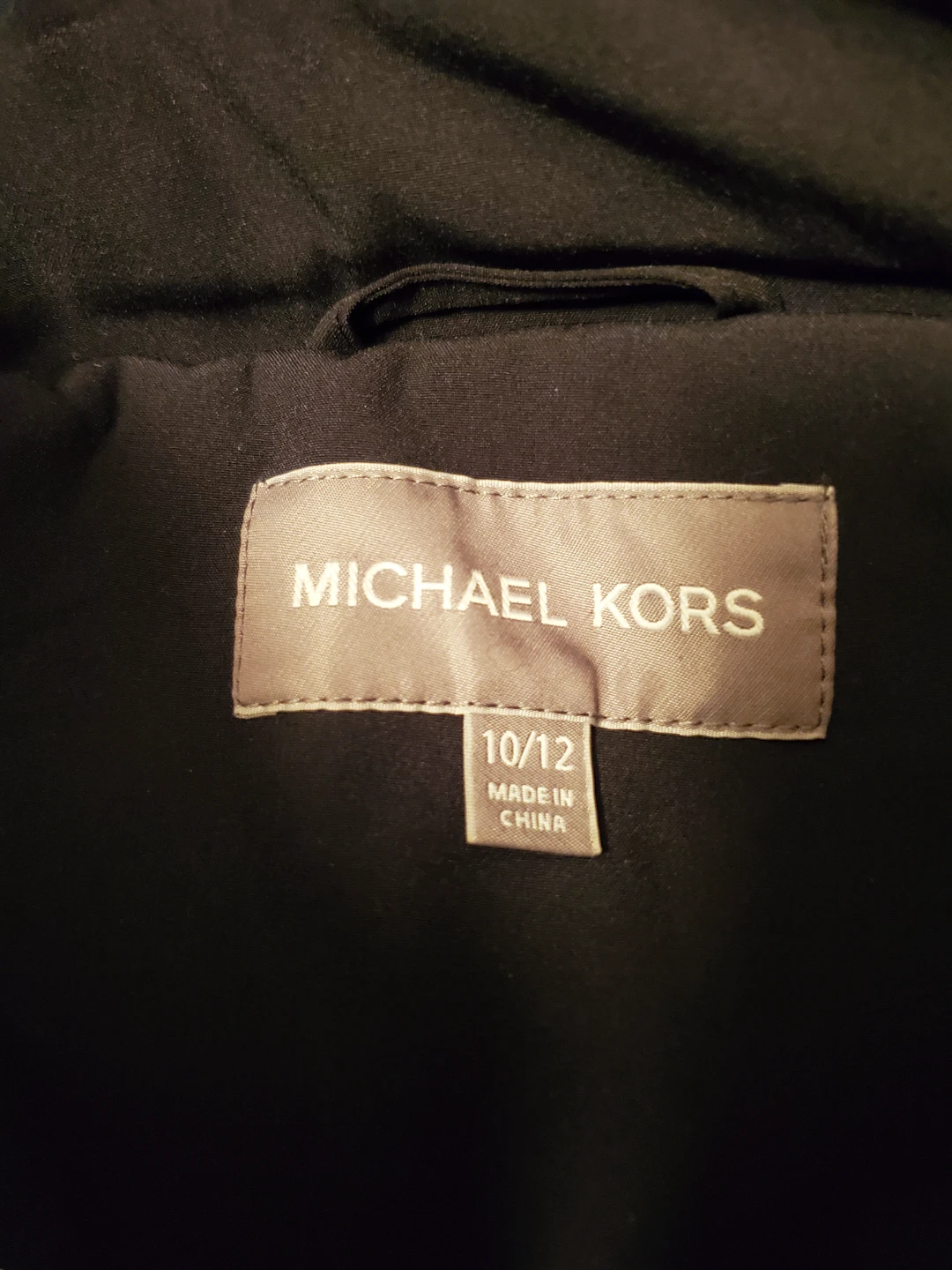 🥕 Michael Kors Black Hooded Jacket Size 10/12 - photo 2