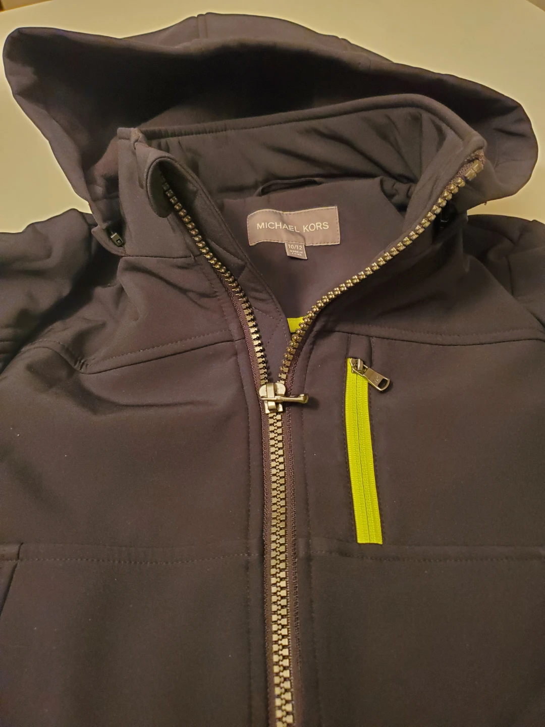 🥕 Michael Kors Black Hooded Jacket Size 10/12 - photo 4
