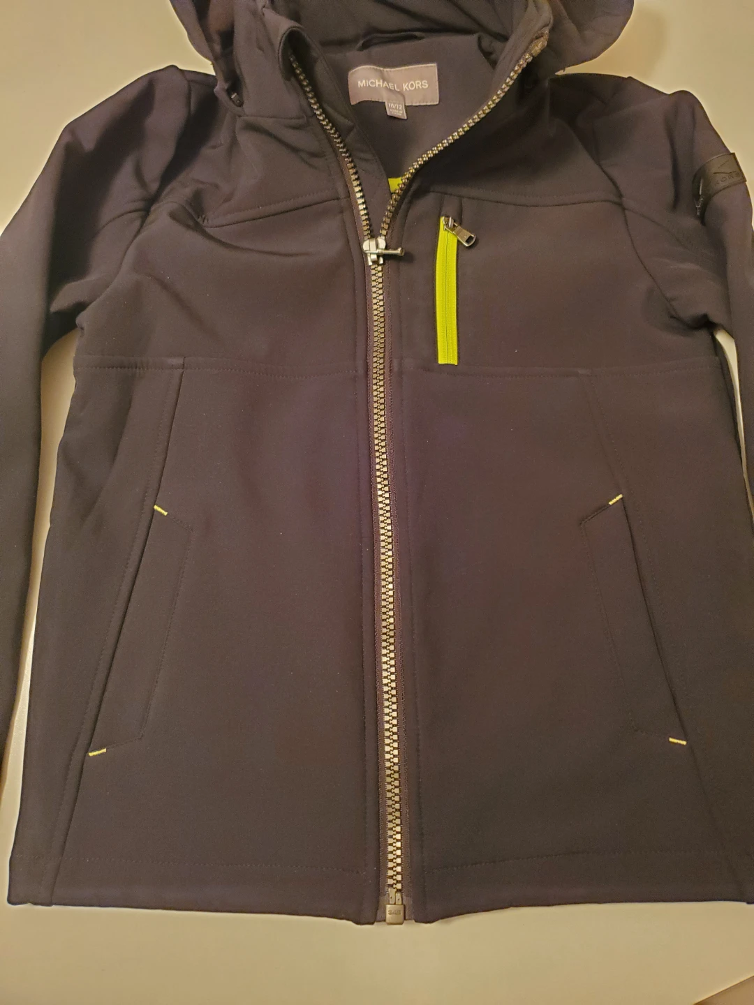 🥕 Michael Kors Black Hooded Jacket Size 10/12 - photo 5