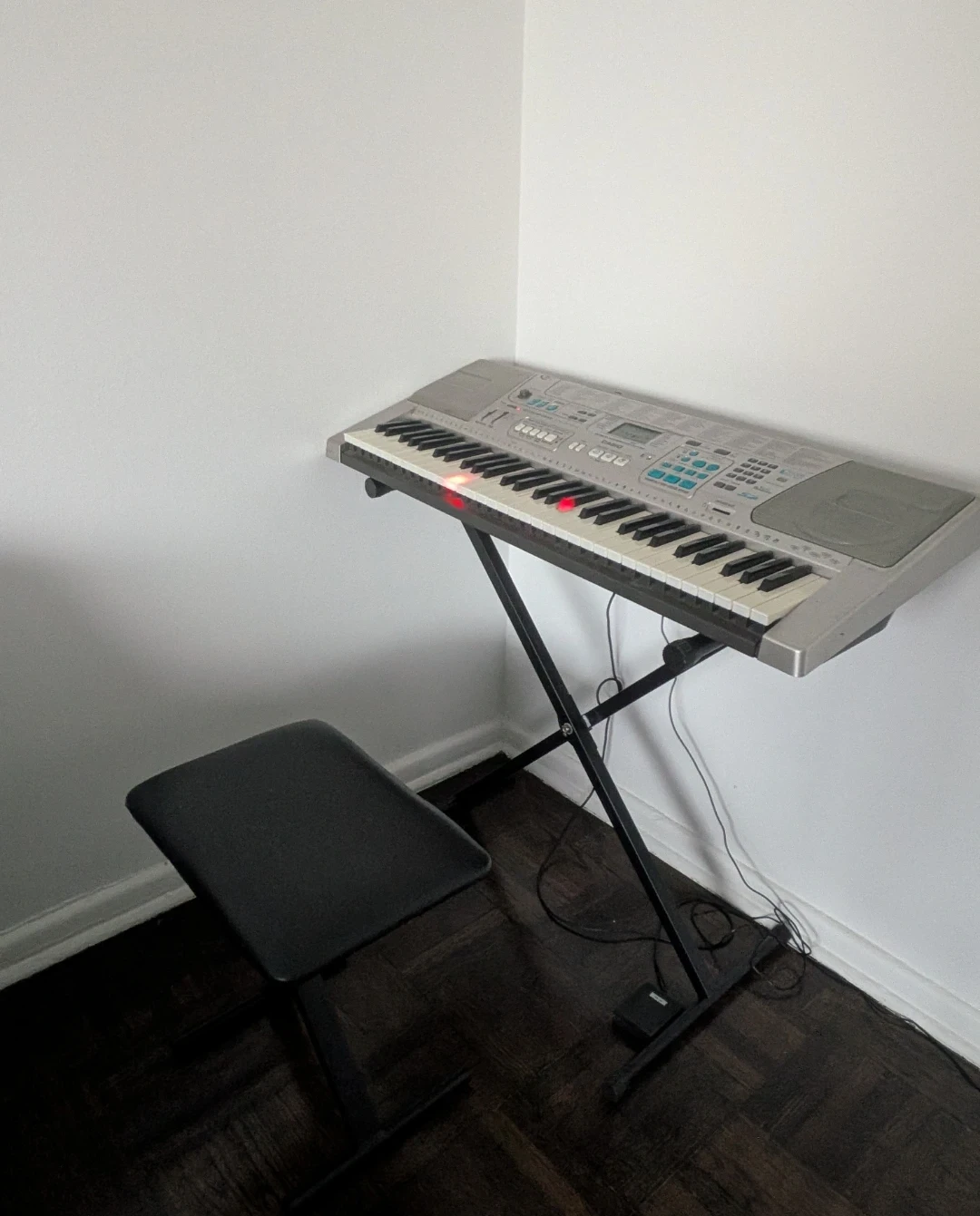 Casio Keyboard with Stand and Bench