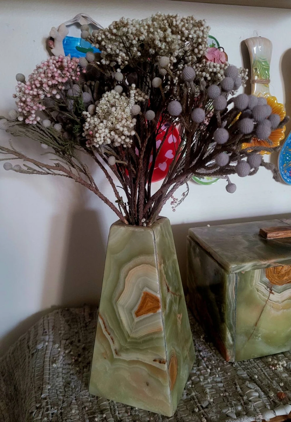 Green Onyx Stone Vase - photo 5