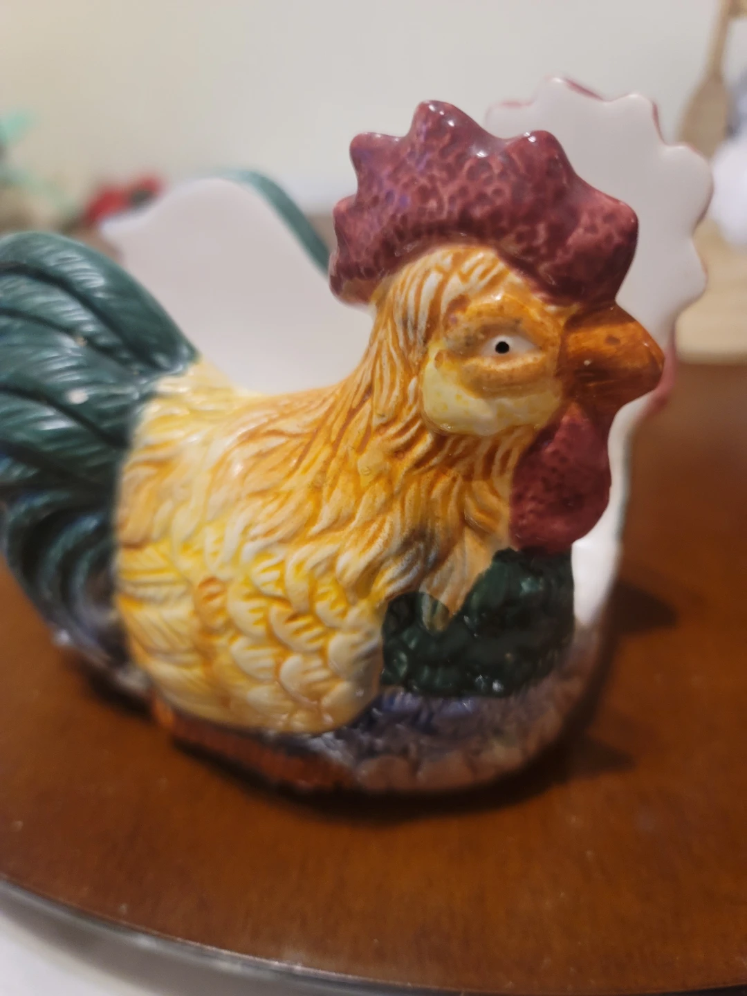 Ceramic Rooster Napkin Holder - photo 2