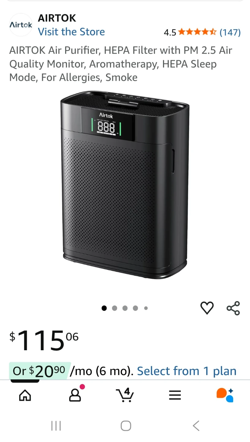 Airtok AP2301 True HEPA Air Purifier - photo 5