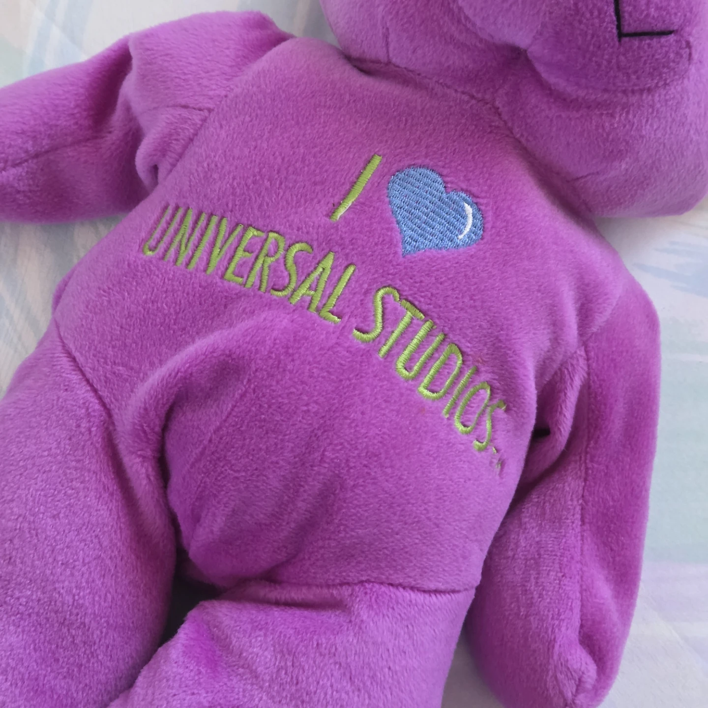 Purple Universal Studios Teddy Bear - photo 2
