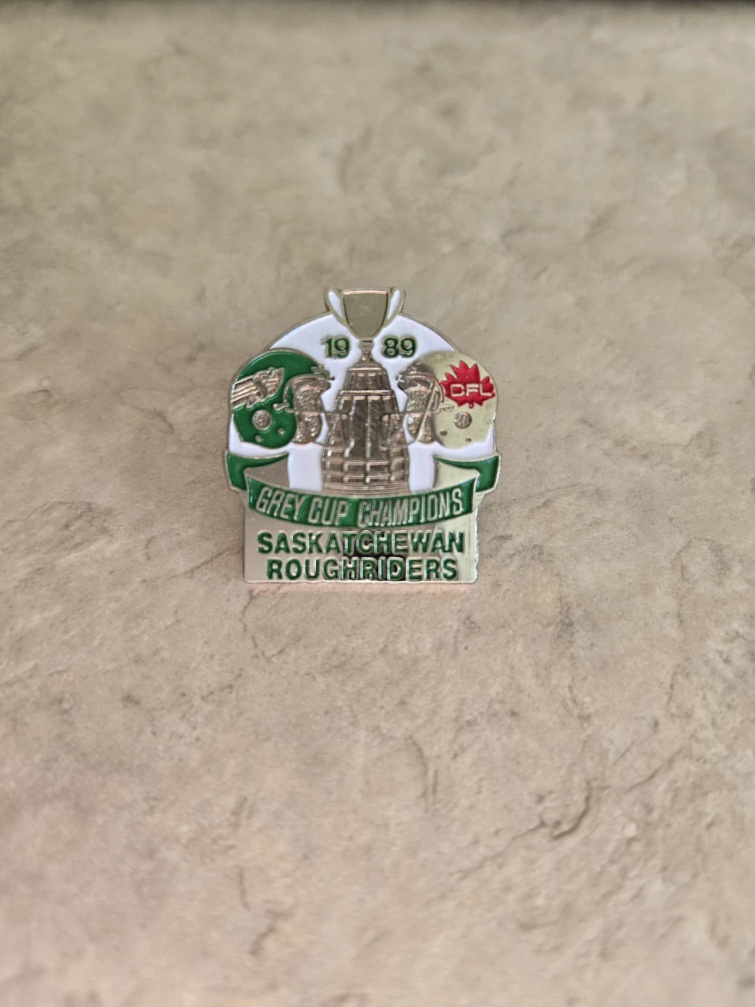 Saskatchewan Roughriders 1989 Grey Cup Champions Pin