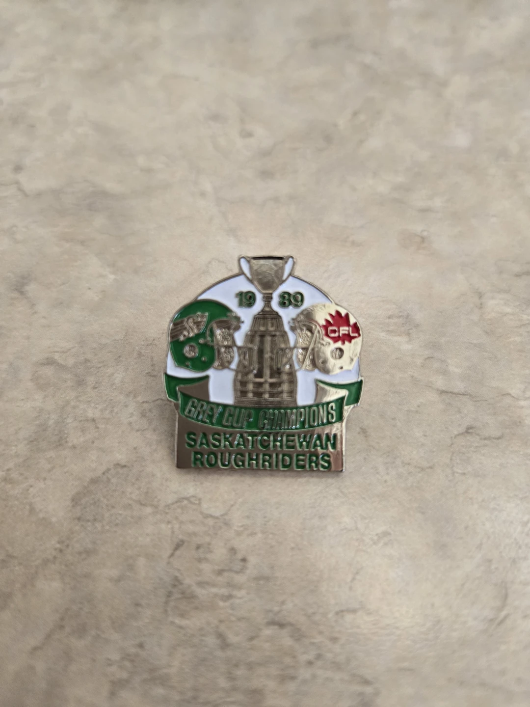 Saskatchewan Roughriders 1989 Grey Cup Champions Pin - photo 3