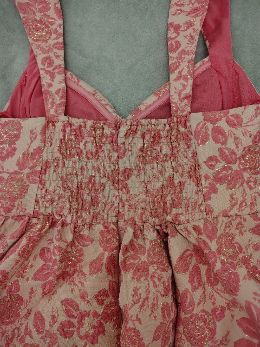 Windsor Cassie Corset Floral Jacquard Skater Dress - S/M - photo 3