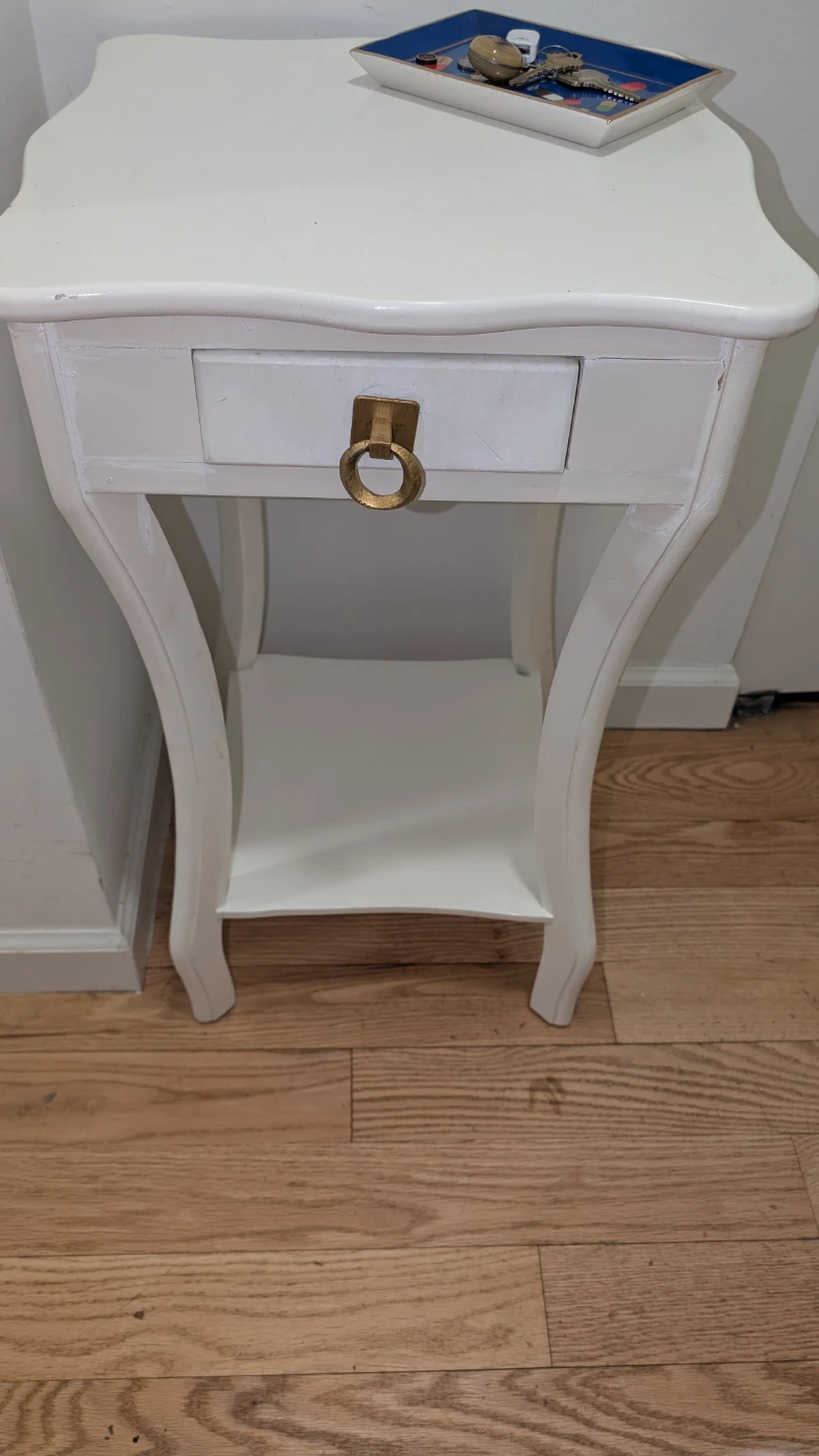 White side table