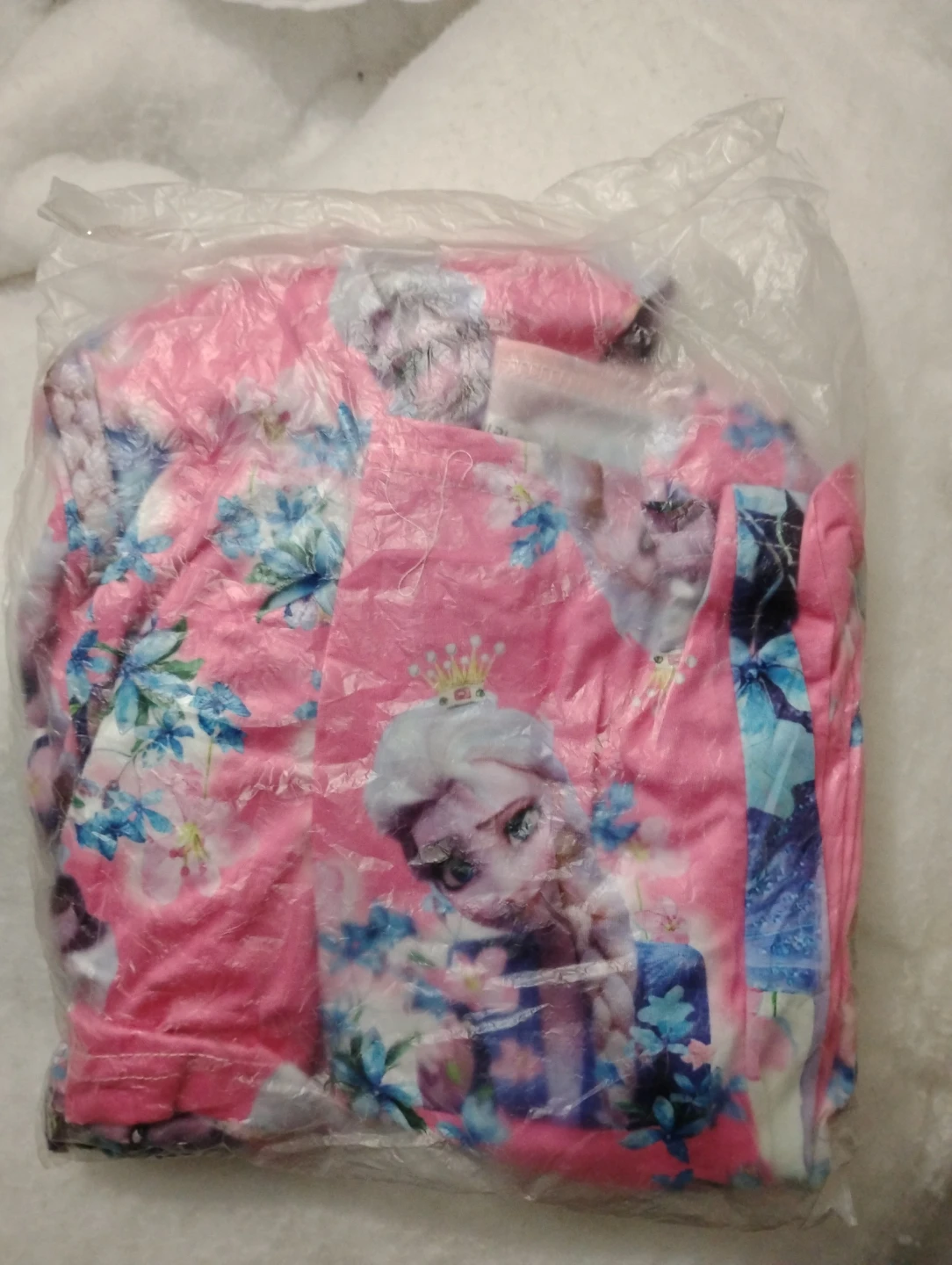 Girls' Elsa Frozen Milk Pajamas - photo 2
