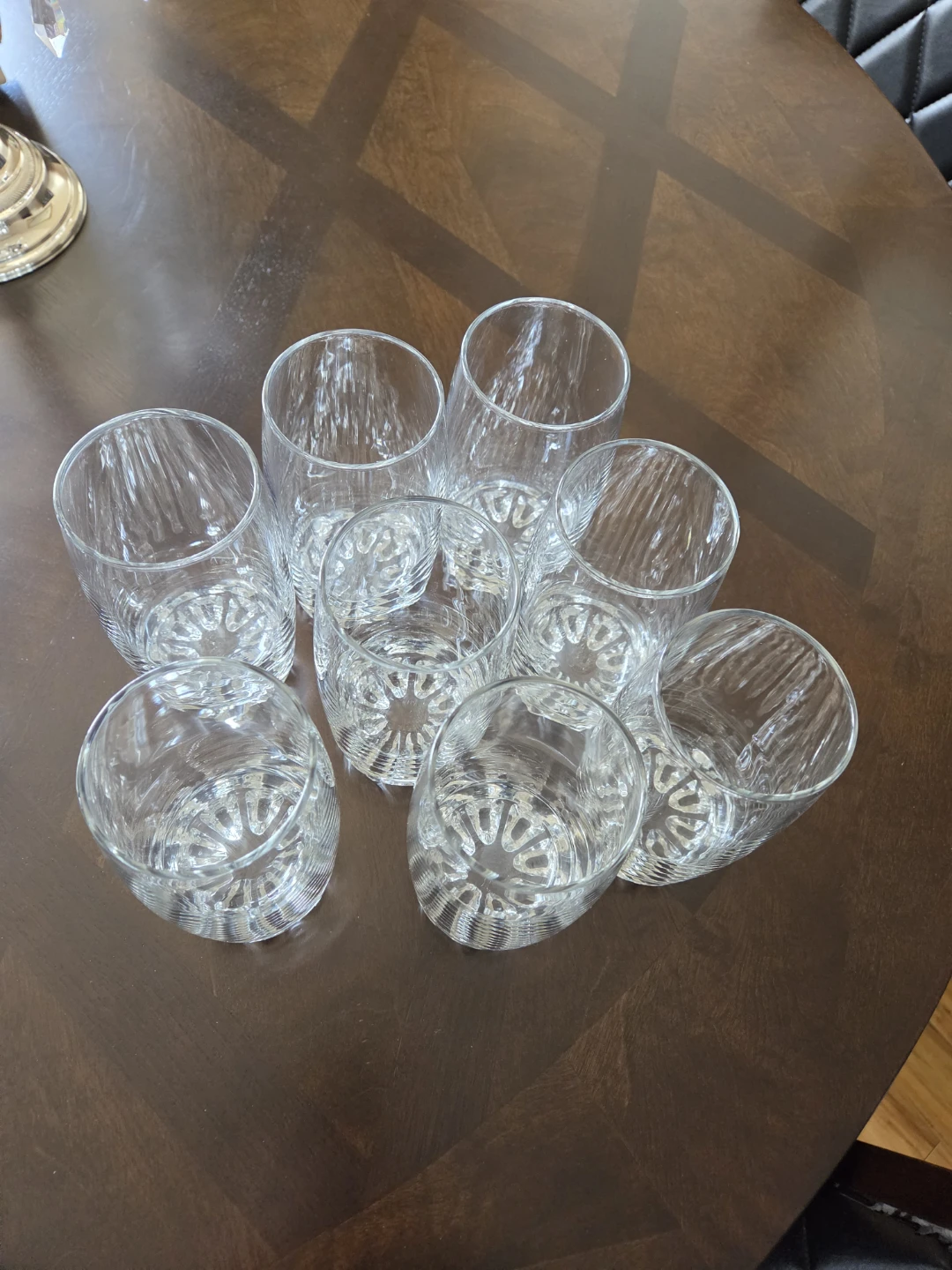Set of 8 Clear Glass Tumblers - photo 3