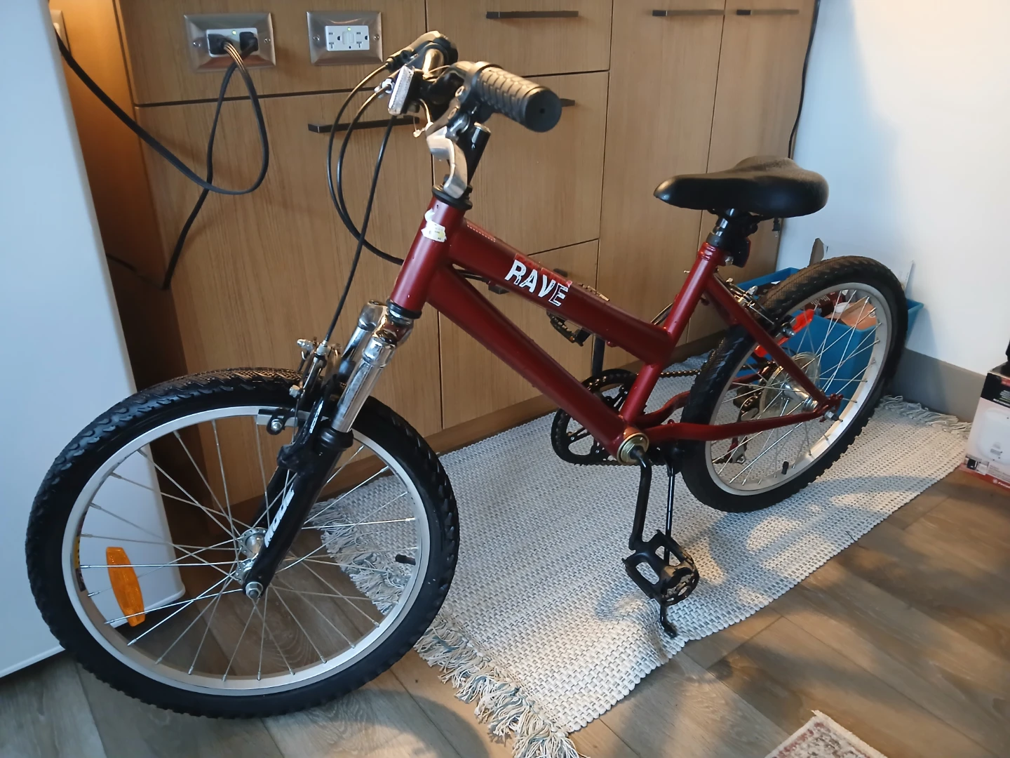 Youth 6 speed Raleigh bike with front shocks