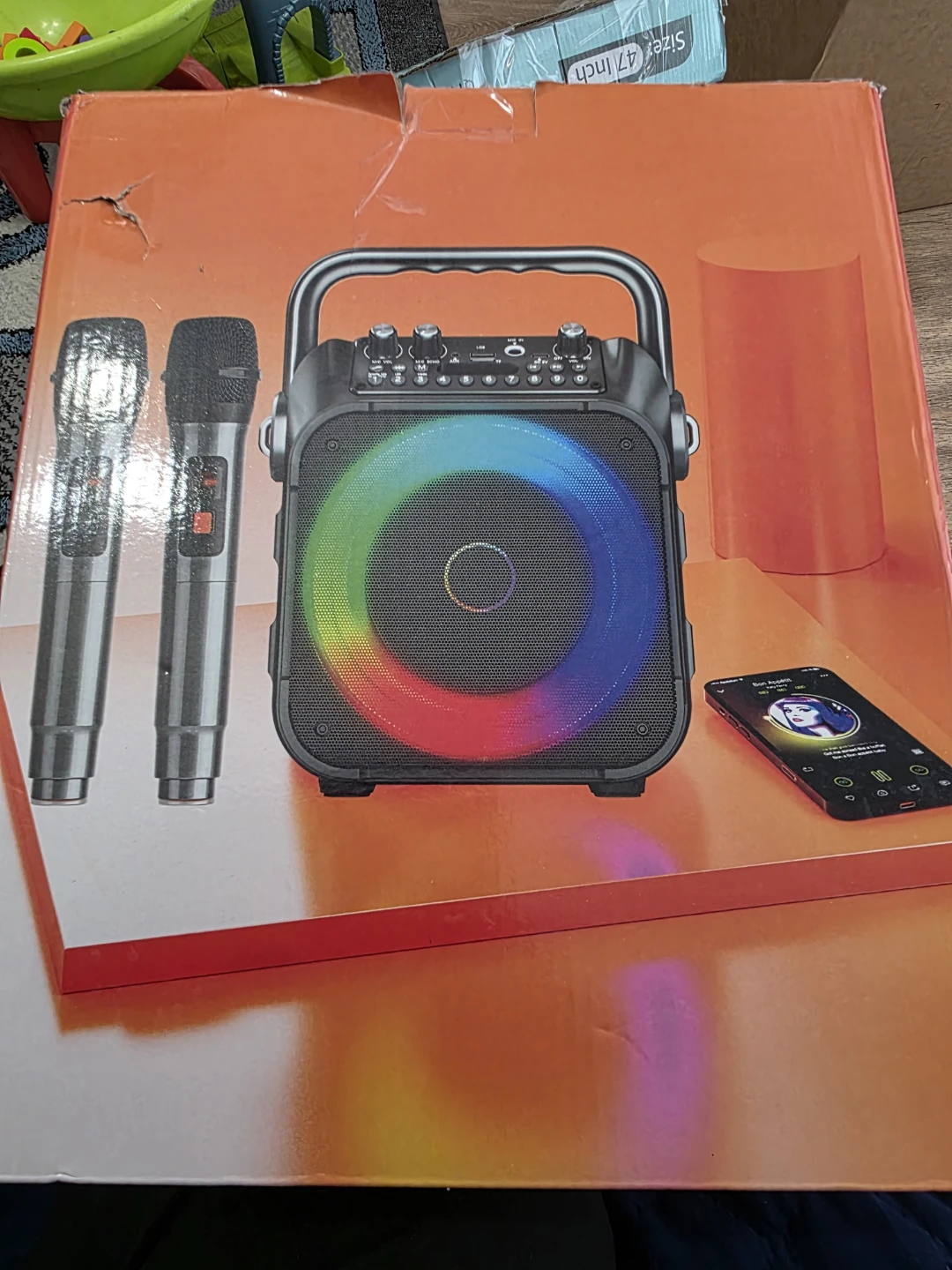 K9-M Karaoke Machine with 2 Wireless Microphones