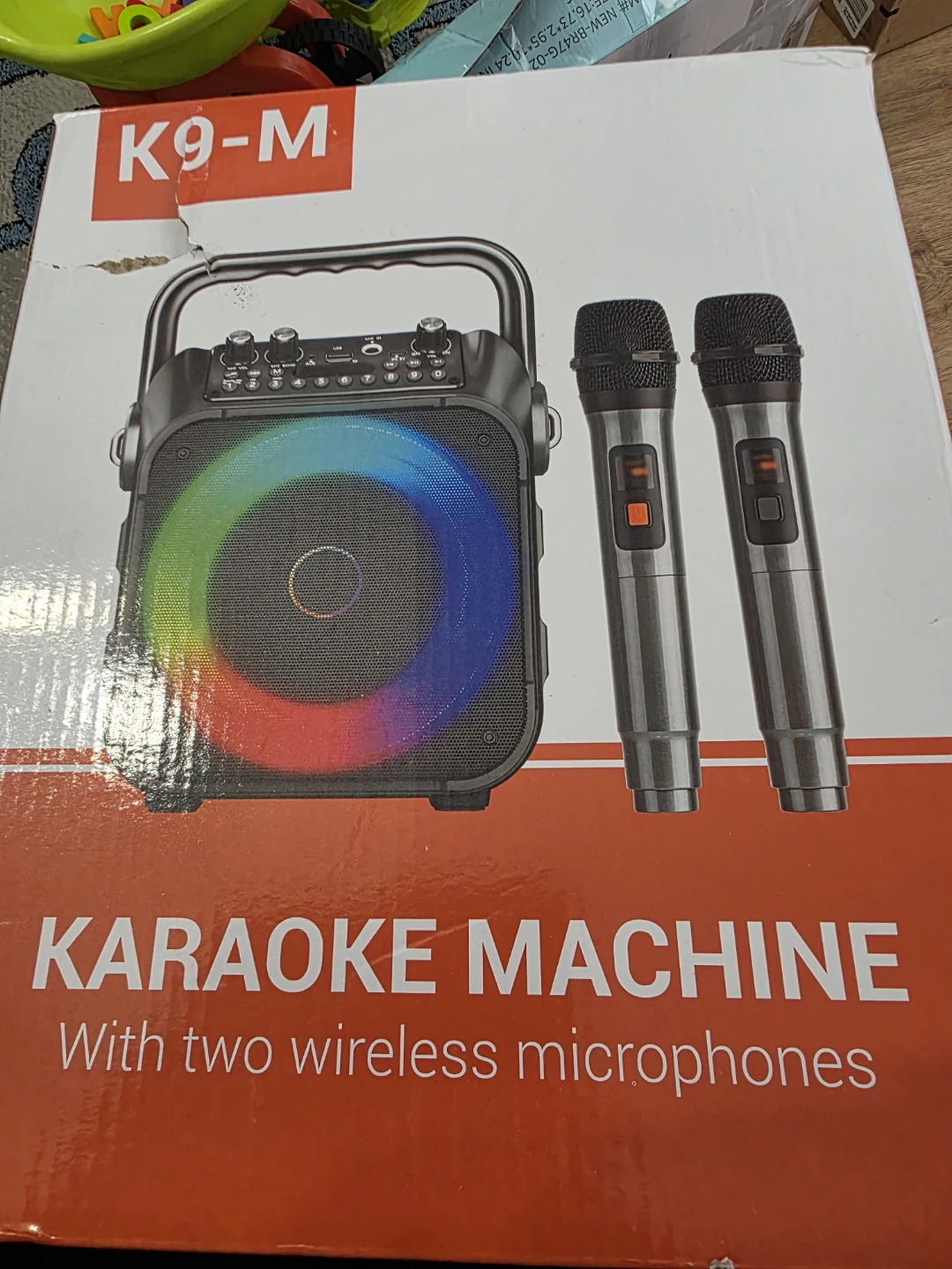 K9-M Karaoke Machine with 2 Wireless Microphones - photo 3