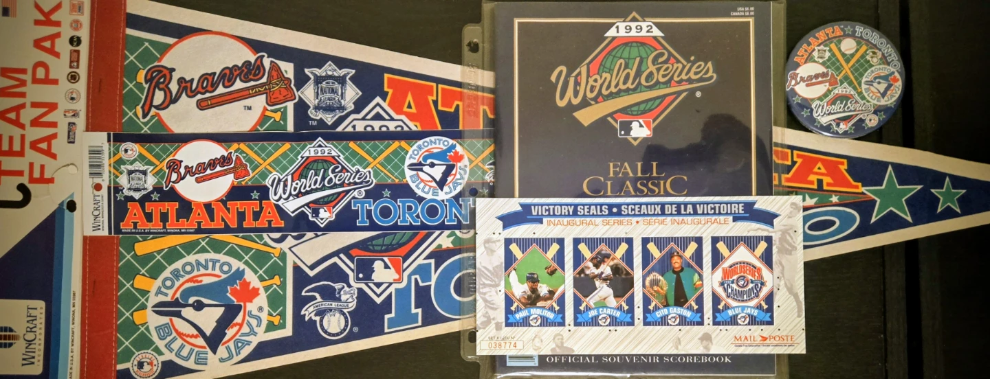 1992 Authentic World Series Championship Memorabilia