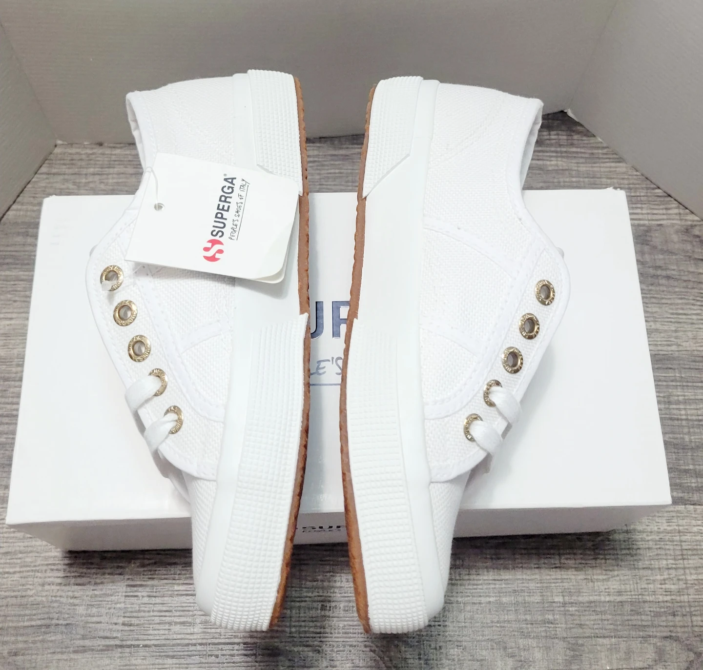 Superga Women's White Canvas Low Top Sneakers - photo 2