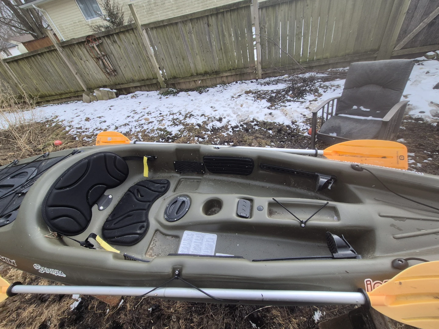 Lifetime Yukon Sit-In Kayak Package with Paddle and Fishing Gear - photo 2
