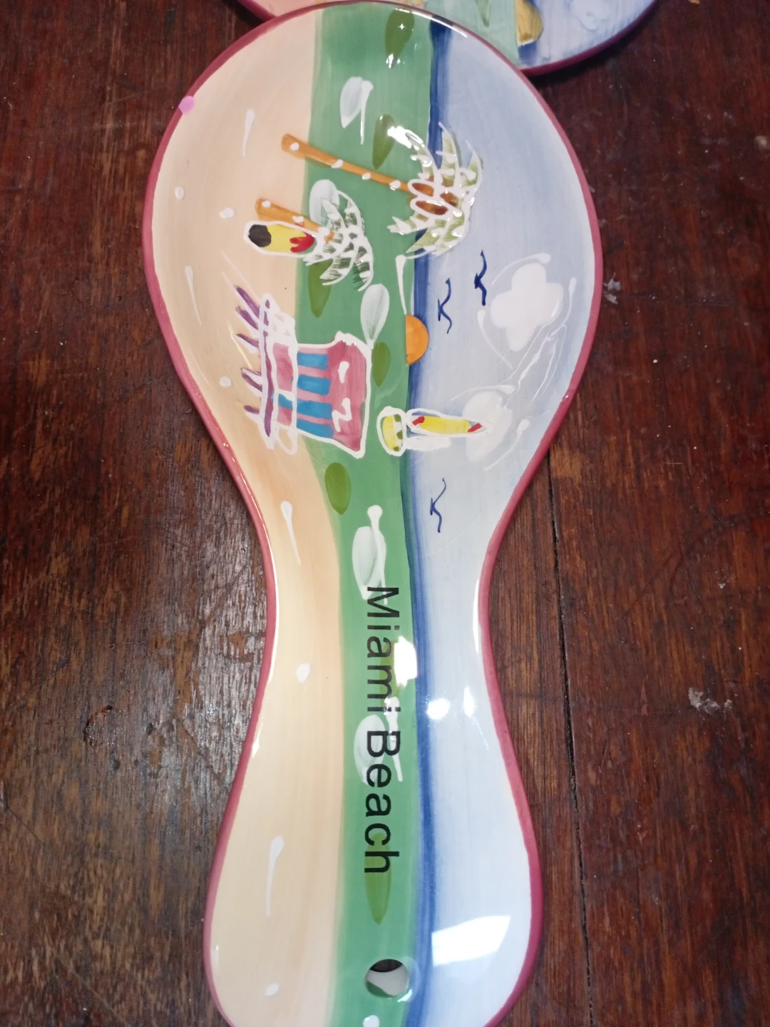 Spoon Rest and Trivet Set - Miami Beach Themed - photo 2