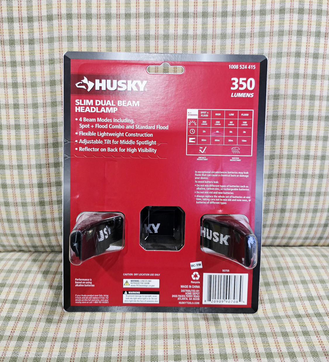 Husky Slim Dual Beam Headlamp [350 Lumens] - NEW! - photo 2