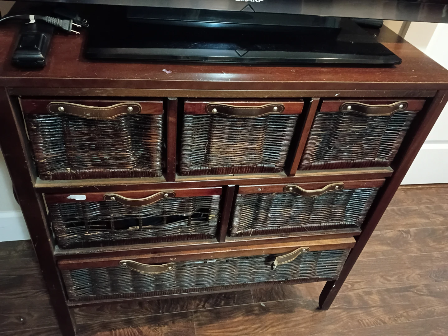 Wooden Storage Cabinet & TV - photo 3