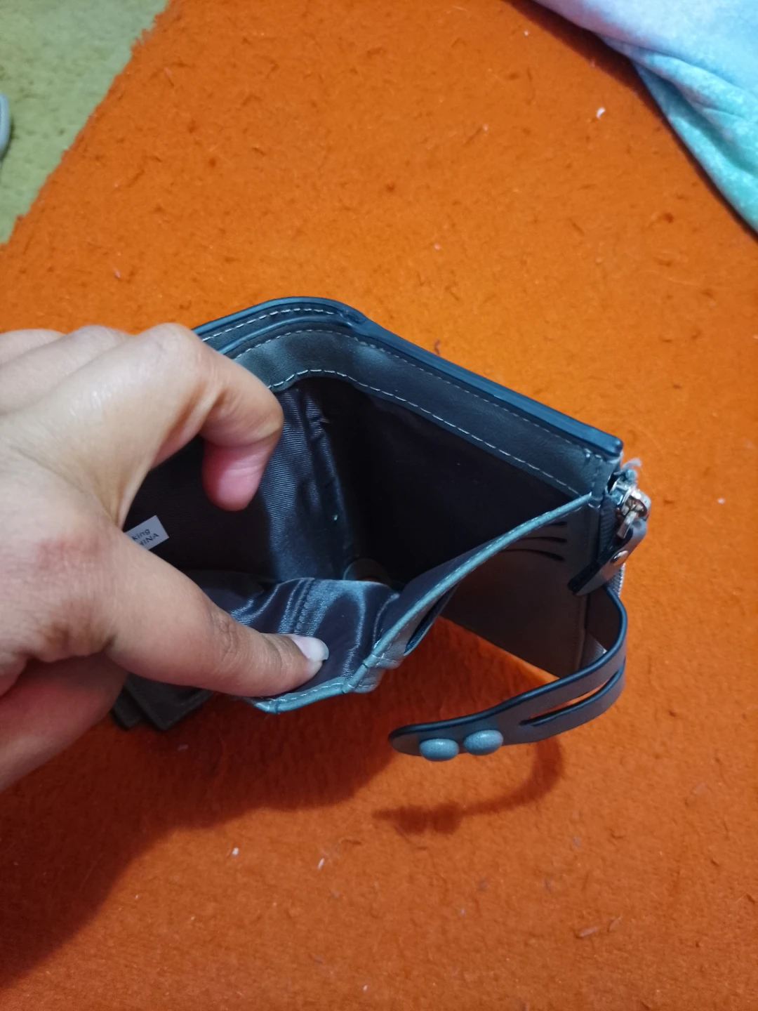 Grey Bifold Wallet with Zipper Coin Pouch - photo 3