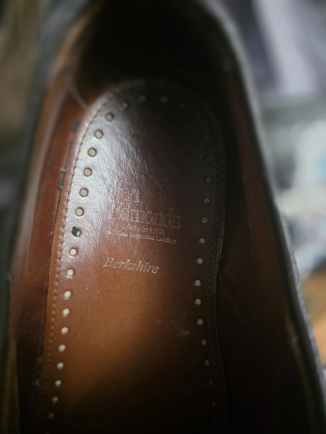 Allen Edmonds Berkshire Men's Brown Leather Dress Shoes - photo 3