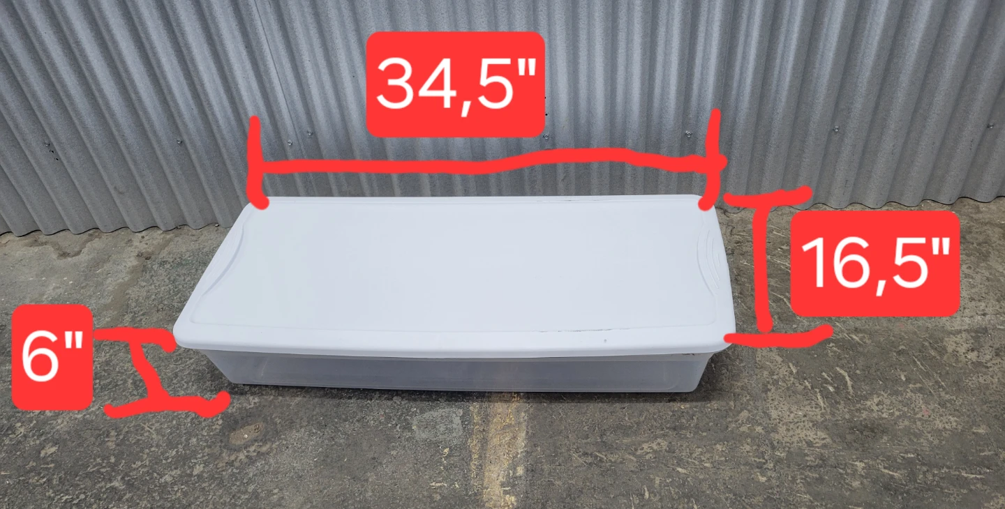 Underbed Storage Bin with Lid - photo 3