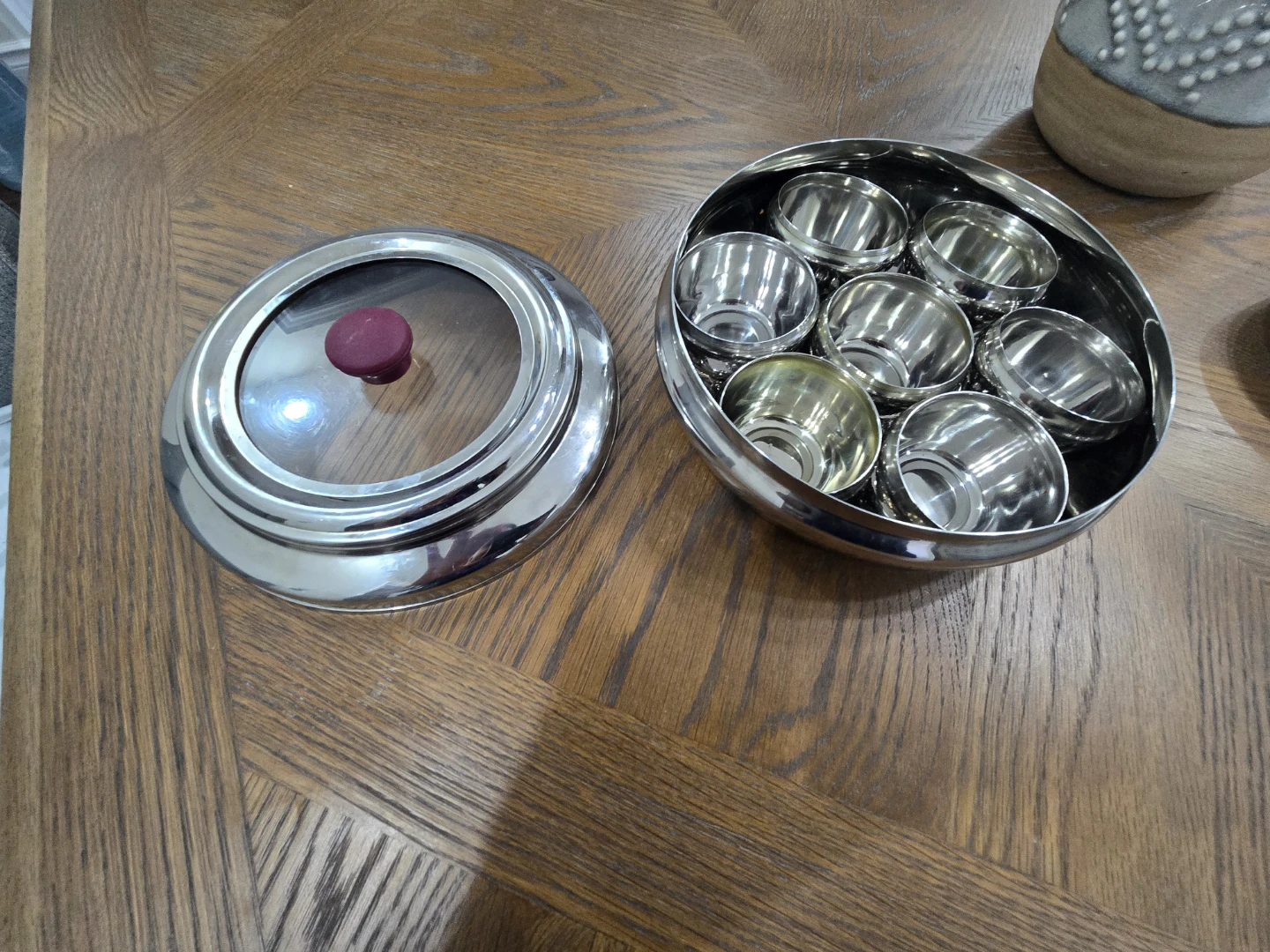 Stainless Steel Masala Dabba Spice Box - photo 3