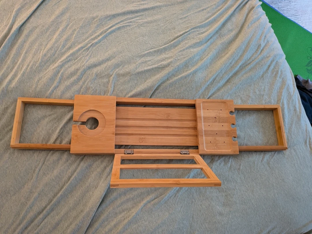 Bamboo Bathtub Tray Caddy