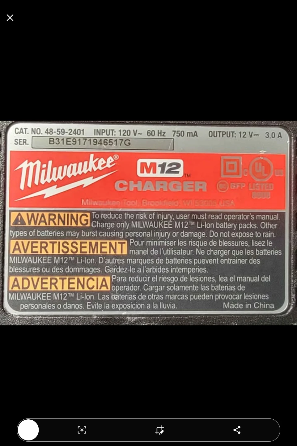 Milwaukee M12 Lithium-Ion Battery Charger - photo 2