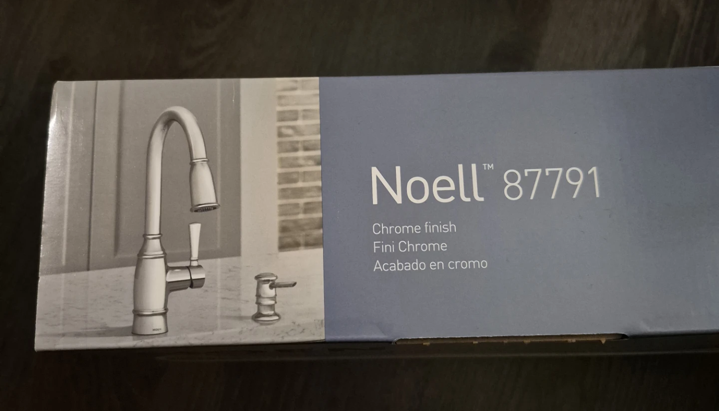 Moen Noell kitchen faucet with soap dispenser - photo 3