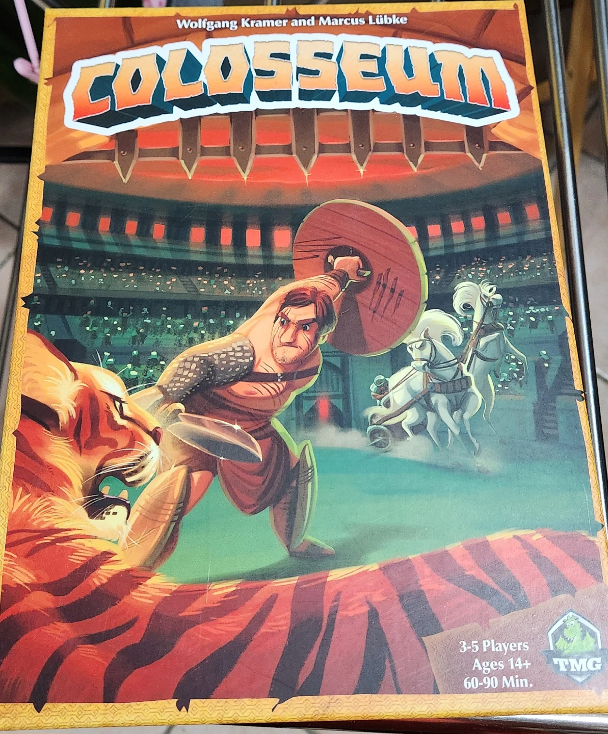Colosseum Board Game (TMG ed) with metal coins