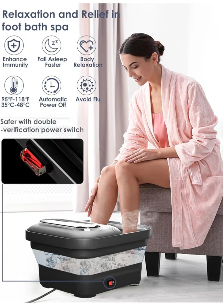 Foot Spa With Heat, Bubble and Temperature Control - photo 2