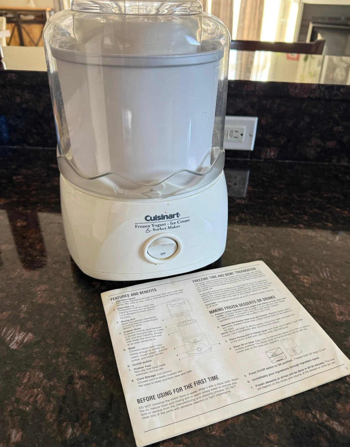 Cuisinart Frozen Yogurt, Ice Cream & Sorbet Maker - photo 2
