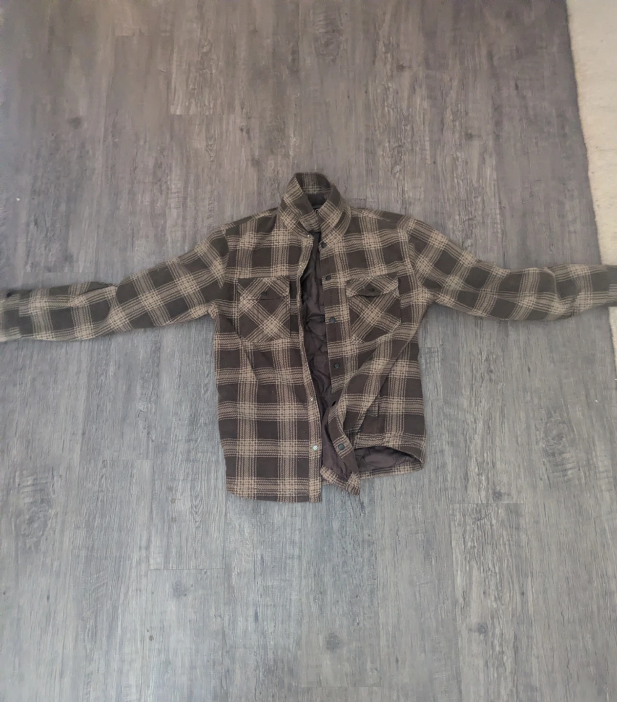 Volcom Plaid Lined Flannel Shirt Jacket