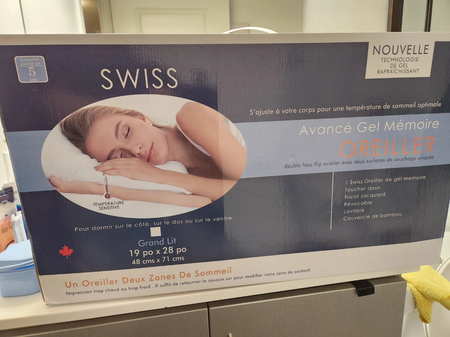Swiss Advanced Gel Memory Pillow - Grand Lit