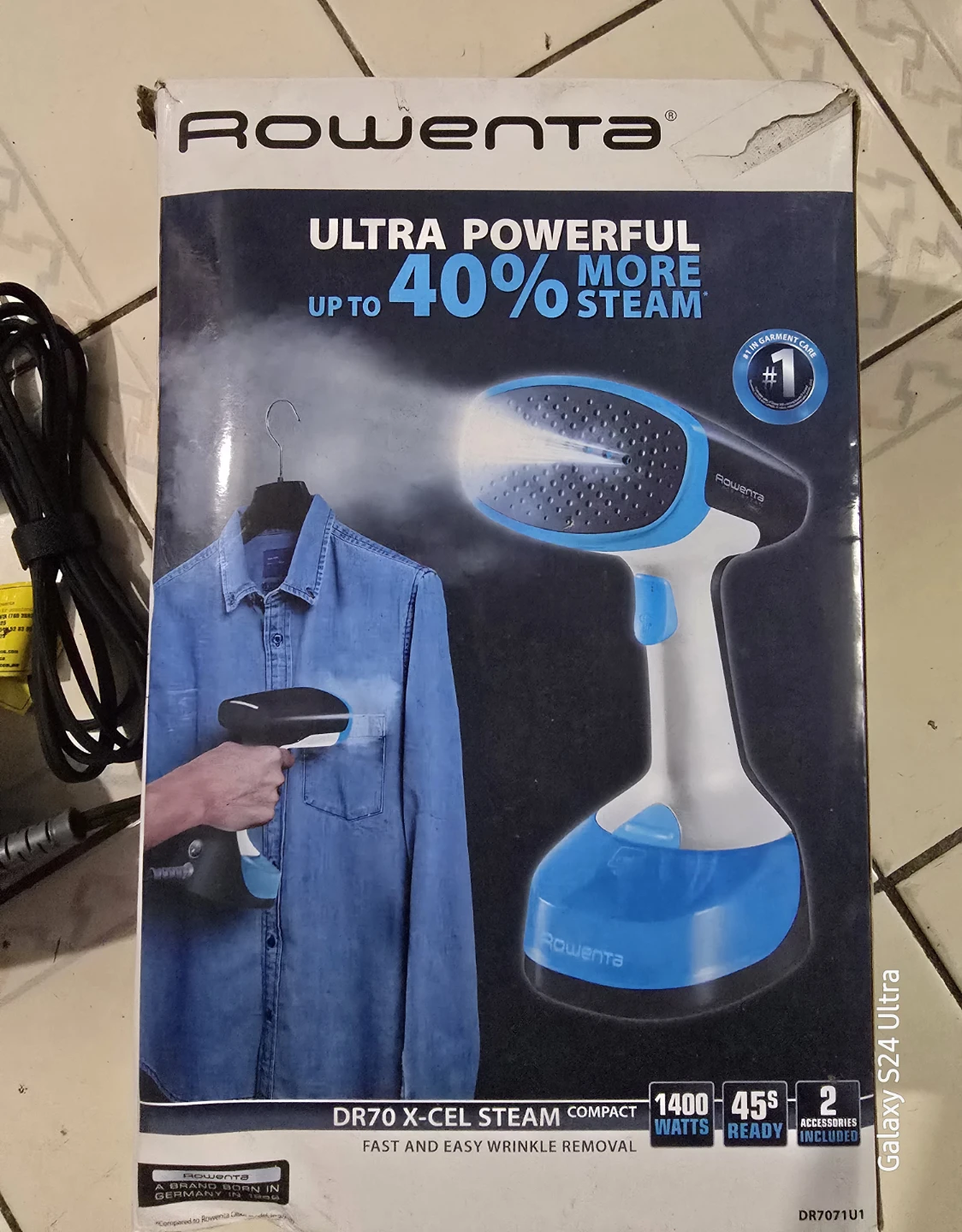 Rowenta Xcel Handheld Fabric Steamer DR7071 For Parts - photo 2