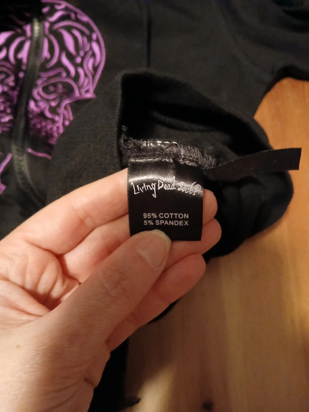Living Dead Souls Black Skull Lace-Up Hoodie - photo 5