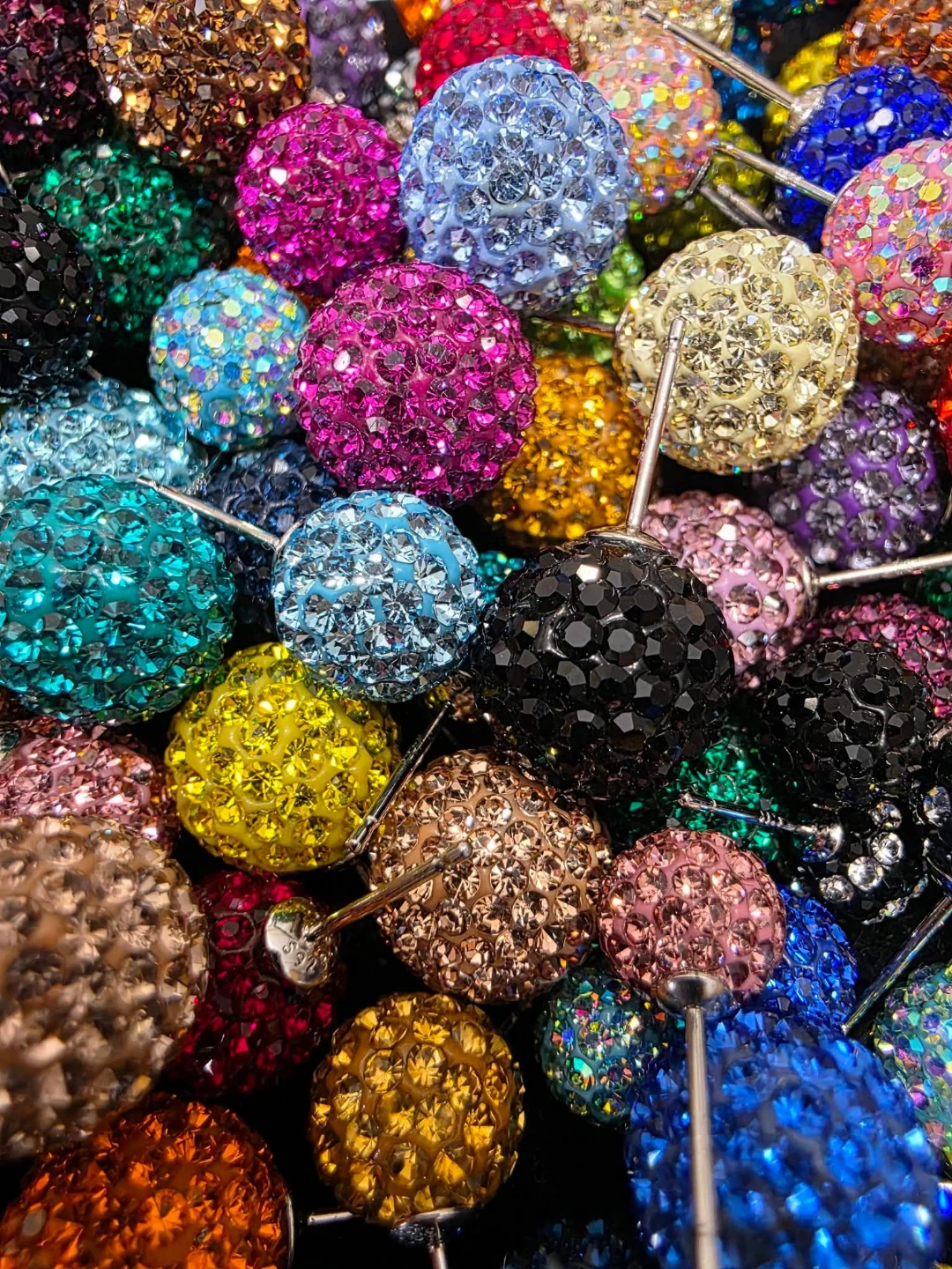 Crystal Ball Earrings