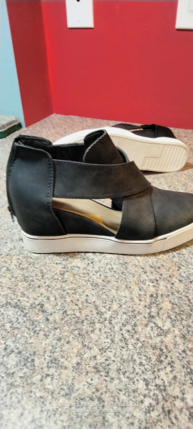 Black Wedge Sneakers - photo 5