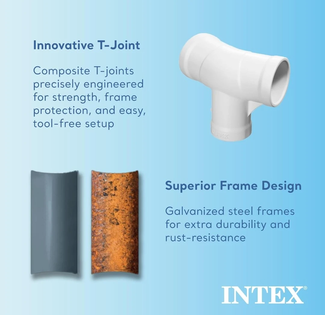 Intex Metal Frame 12 ft x 30 in Round Above Ground swimming po - photo 3