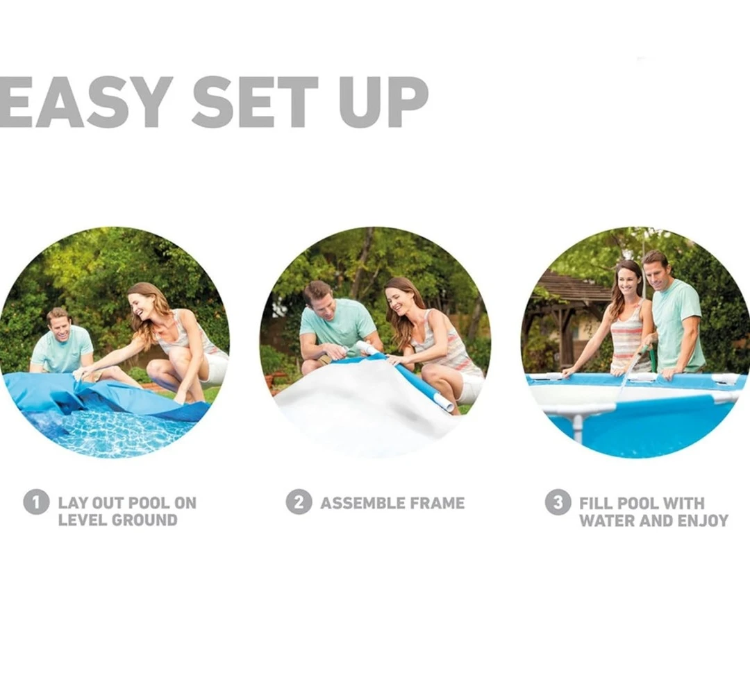Intex Metal Frame 12 ft x 30 in Round Above Ground swimming po - photo 5
