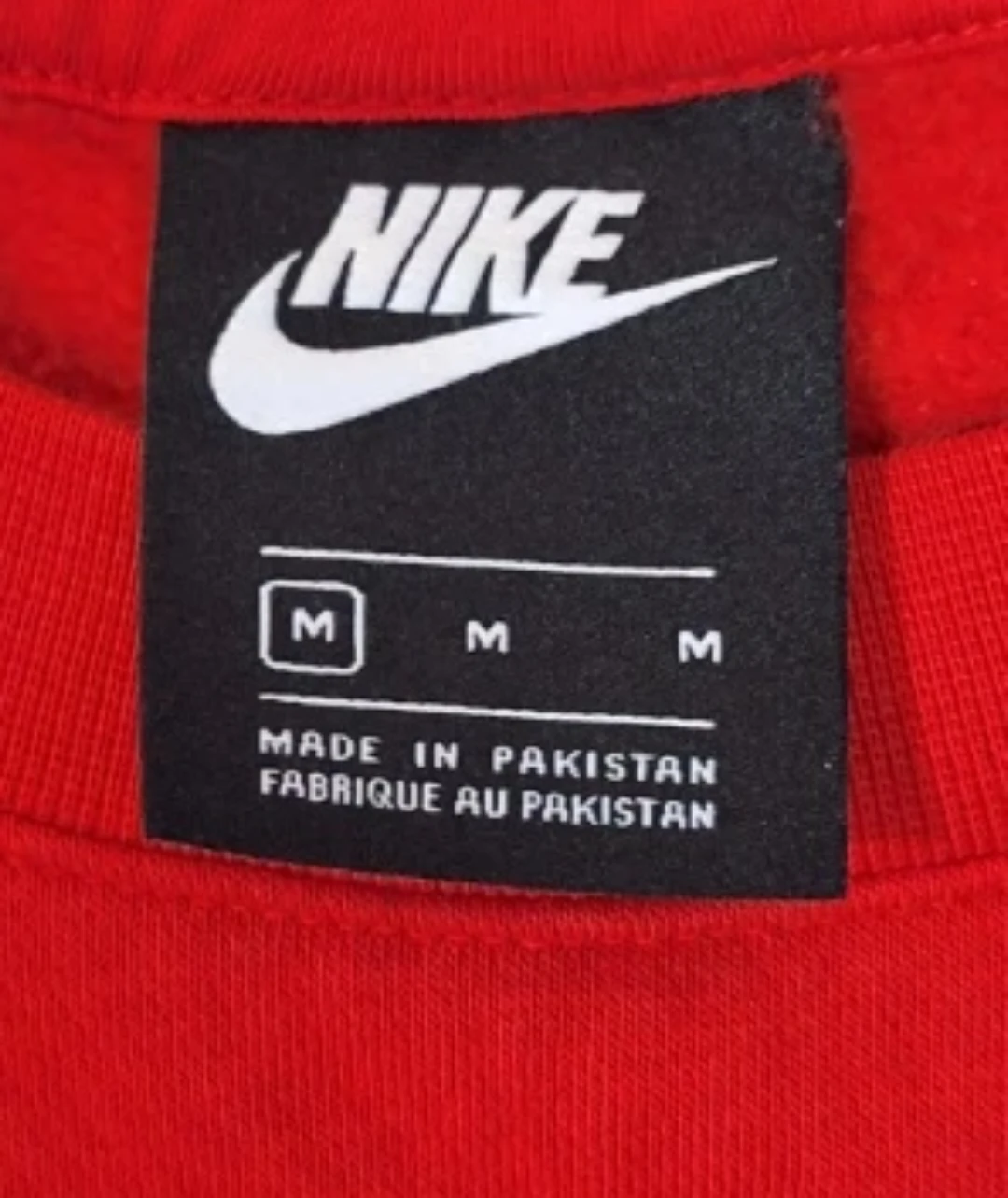 Nike Red Just Do It Crewneck Sweatshirt - Size M - photo 2