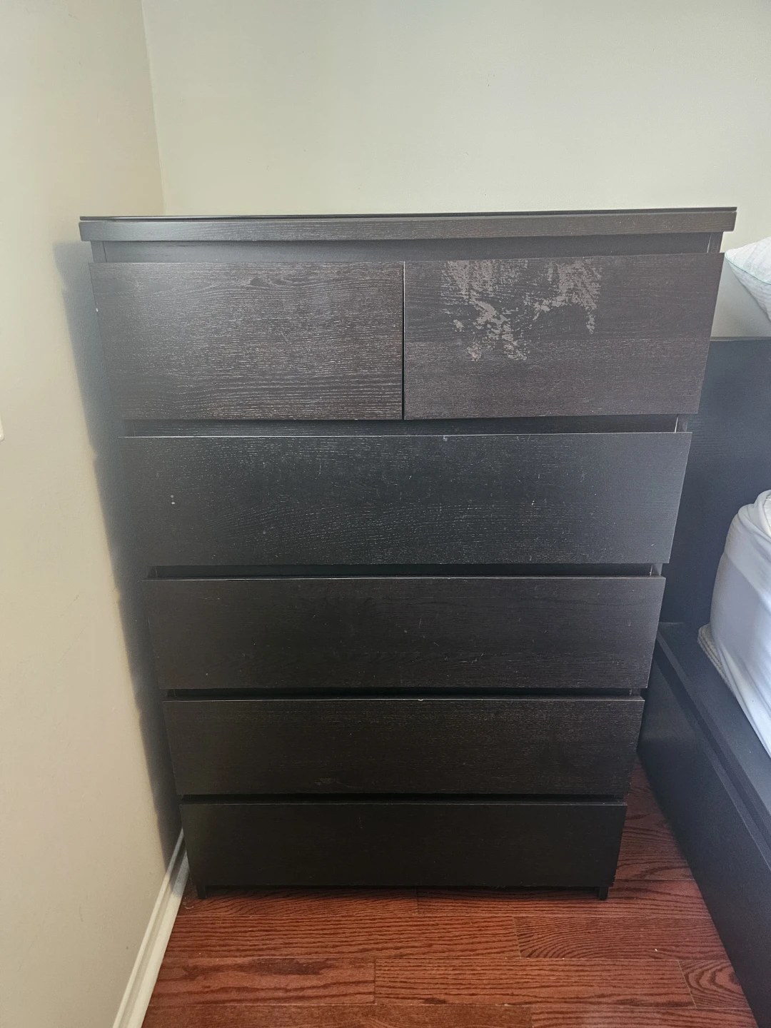 Dark Brown 6-Drawer Dresser