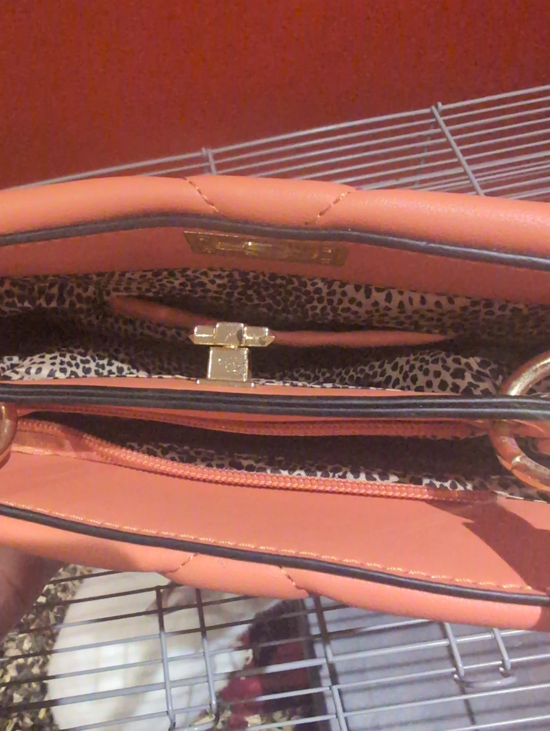 Women's Satchel Handbag - Peach - photo 3